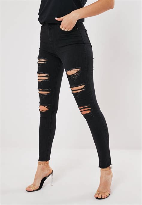 torn skinny jeans|More.